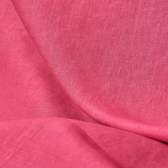 1 Yard Hot Pink Softened Linen Fabric, Lightweight Solid 62 Inches Wide for Apparel and Crafting {1}