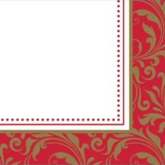 Festive Scrolls Luncheon Napkins - 50ct {1}