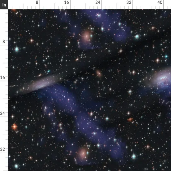 Various Fabrics by the Yard or Fat Quarter Galaxy Space Universe Stars Sky Custom Printed Fabric by Spoonflower {1}