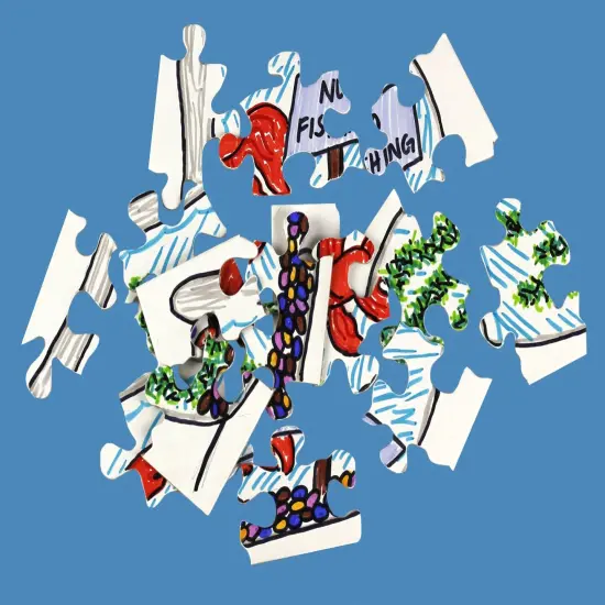 Hygloss Compoz-A-Puzzle Blank Jigsaw Puzzle 4"X5.5" 24/Pkg-16 Pieces {5}