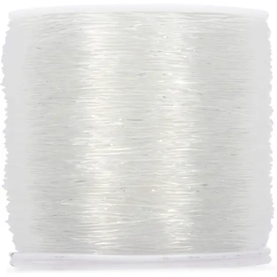 2 Pack 0.8mm Elastic String for Jewelry Bracelet Making and Beading, Clear Stretchy Cord, 328 yd {5}