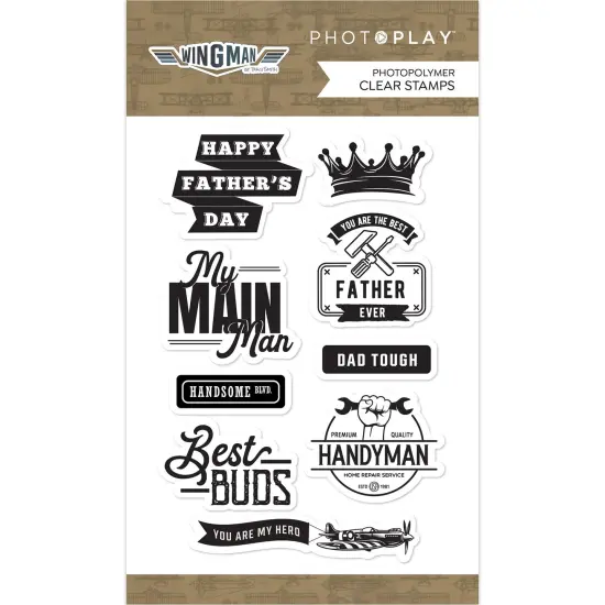 PhotoPlay Photopolymer Clear Stamps-Wingman {1}