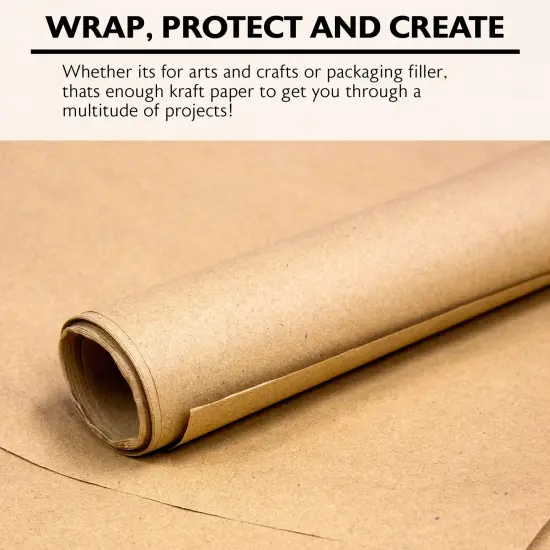 BAZIC All-Purpose Natural Kraft Wrap Paper Roll 30" X 14 ft. {3}