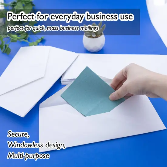 BAZIC #10 Gummed Closure White Envelope (50/Pack) {4}