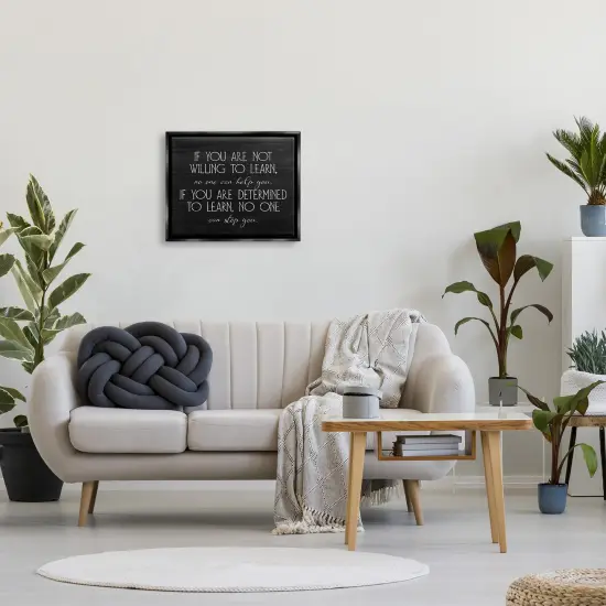 Stupell Industries Determined To Learn Motivational Floating Frame Design By Lil' Rue {2}