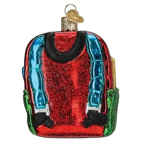 Old World Christmas 3.5 Inch First Day Of School Christmas Tree Ornament , Multicolored {2}