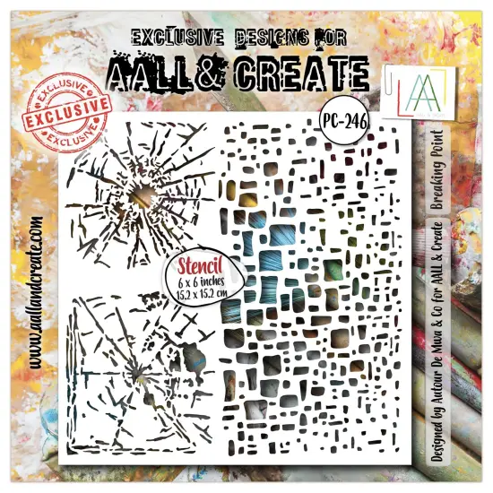 AALL And Create Stencil 6"X6"-Breaking Point {1}