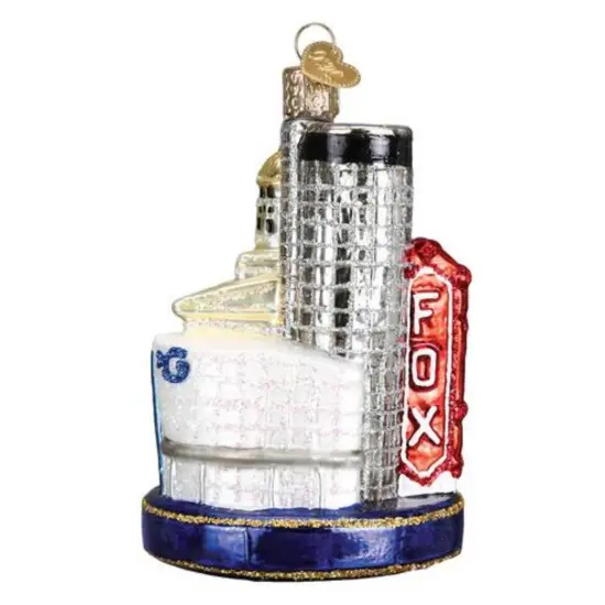 Old World Christmas 4.25 In Atlanta Christmas Tree Ornament , Georgia Cnn Peach Multicolored {2}