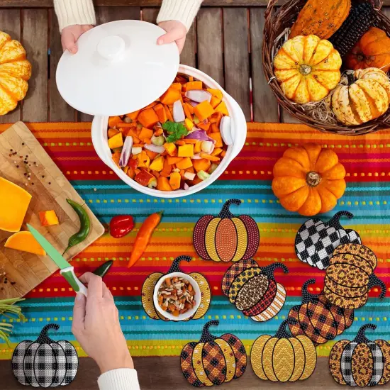 DIY Autumn Halloween Diamond Painting Coasters Kit for Beginner Adult {4}