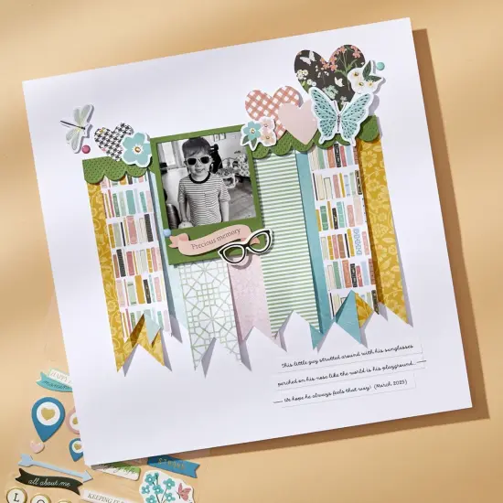 Spellbinders Designer Paper Pack 12"X12" From Rosie's Studio-Hello It's Me {4}