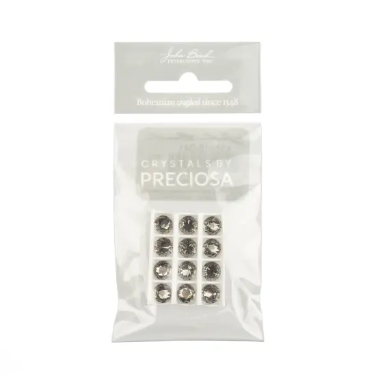Preciosa MAXIMA SS29 Czech Glass Hotfix Spike Cone 12 Pieces Black Diamond {5}