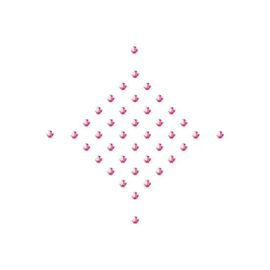 Preciosa 4mm Czech Crystals Bicone Rondelle Beads, 40pcs Rose AB {5}