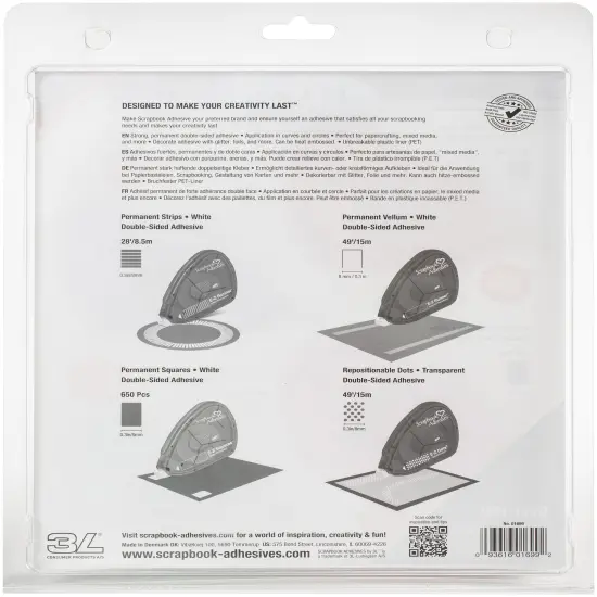 Scrapbook Adhesives E-Z Runner Value Pack 4/Pkg-Strips, Vellum, Squares & Dots {3}