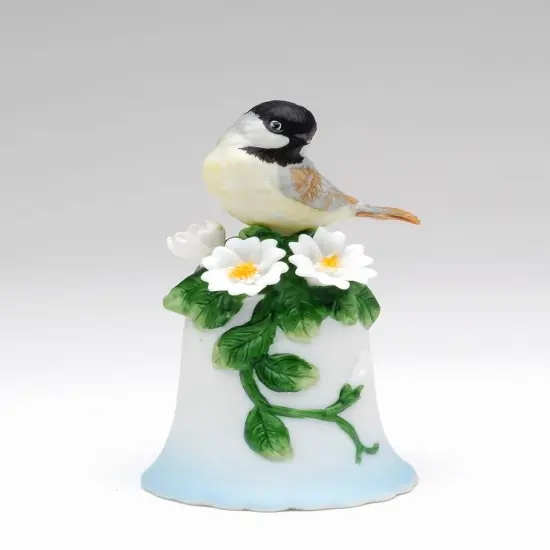 Ceramic Mini Dove Bird Bell, Birdwatcher Gift, Gift for Her, Gift for Mom, Home Decor {3}