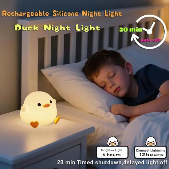 Cute Pea Duck Night Light Duck Lamp {3}