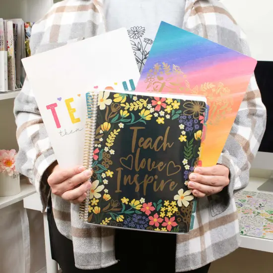 bloom daily planners DATED 2025-26 Academic Teacher Planner & Calendar, Interchangeable Cover, Bold & Bright {2}