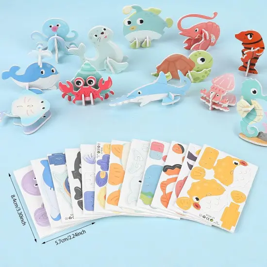 25 Pcs Educational 3D Cartoon Puzzles for Kids {3}