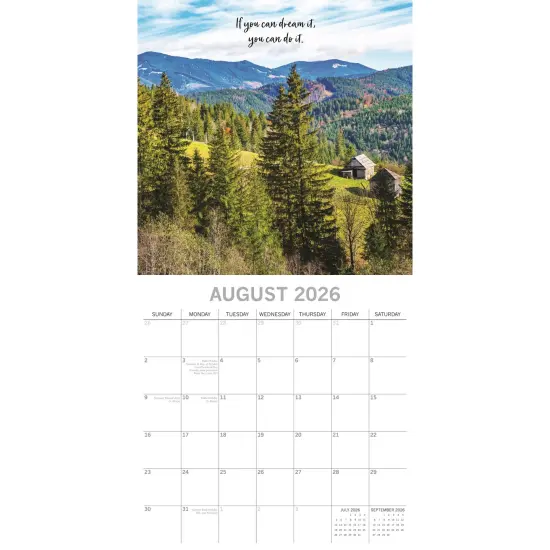 The Gifted Stationary 2026 Square Wall Calendar, Inspiration, 16-Month Mind, Body, Spirit Theme Hanging Calendar with 180 Reminder Stickers, Month Planner for Home, or Creative Spaces, 12x12 In Multicolor {3}