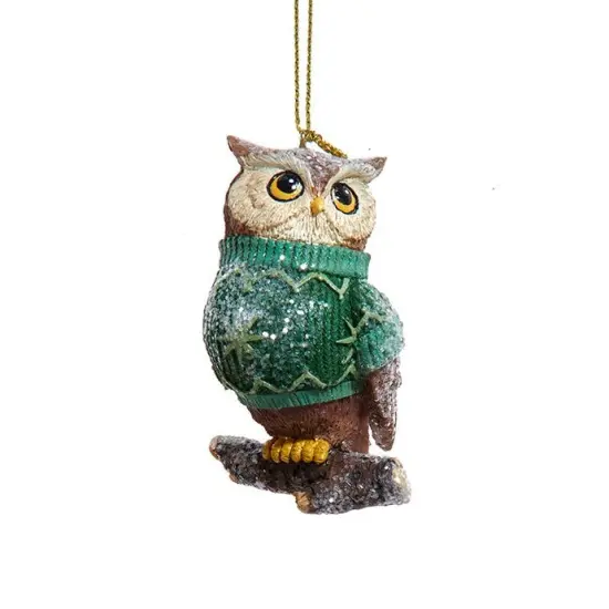 Wise Sweater Owl Ornament {1}