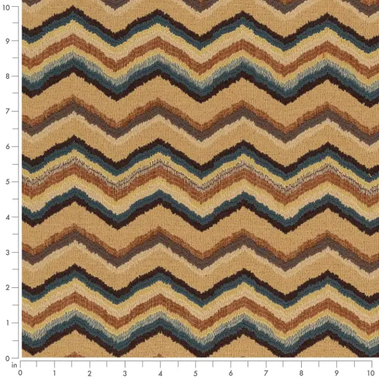 Sandstone - Blue,brown,orangeRust AbstractGeometric,herringboneChevron Upholstery Fabric 54 Inches" {2}