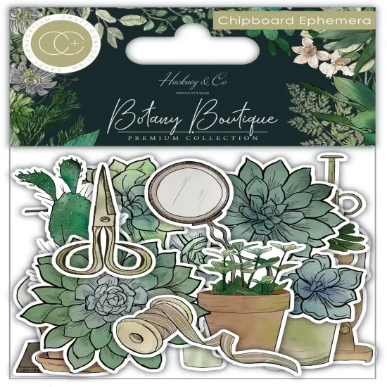 Craft Consortium Chipboard Ephemera 29/Pkg-Botany Boutique {1}
