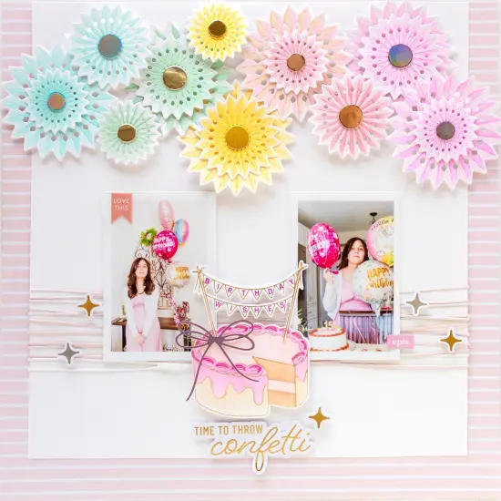 Pinkfresh Studio Stencils 4.25"X5.25" 6/Pkg-Sweet Day Layering {4}