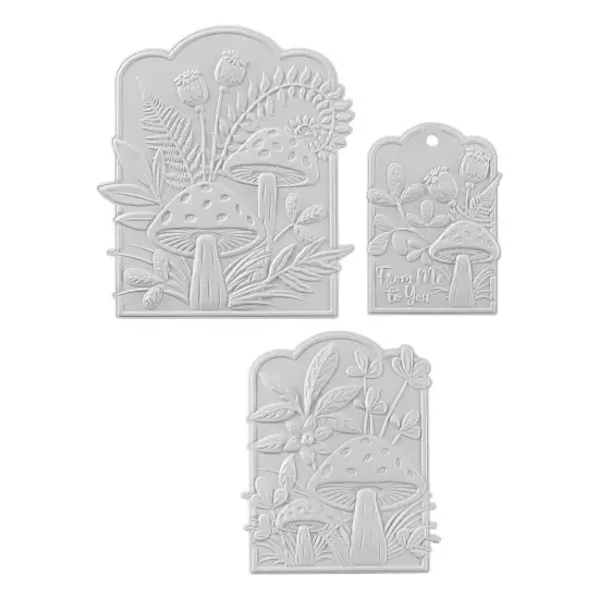Spellbinders 3D Embossing Folder From Sealed 3D Botanicals-Mushrooms From Me To You {3}