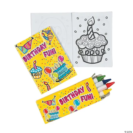 Mini Happy Birthday Coloring Sets 12 Pc. {2}