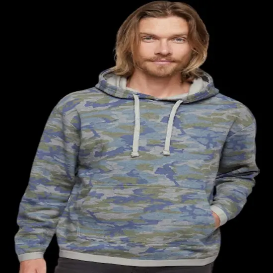 LAt&reg; Adult Statement Fleece Pullover Hoodie GRANITE HTH/ BLK {5}