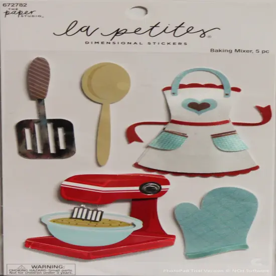 La Petites Baking Mixer Dimensional Stickers {1}