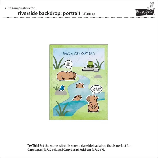 Lawn Cuts Custom Craft Die-Riverside Backdrop: Portait {3}