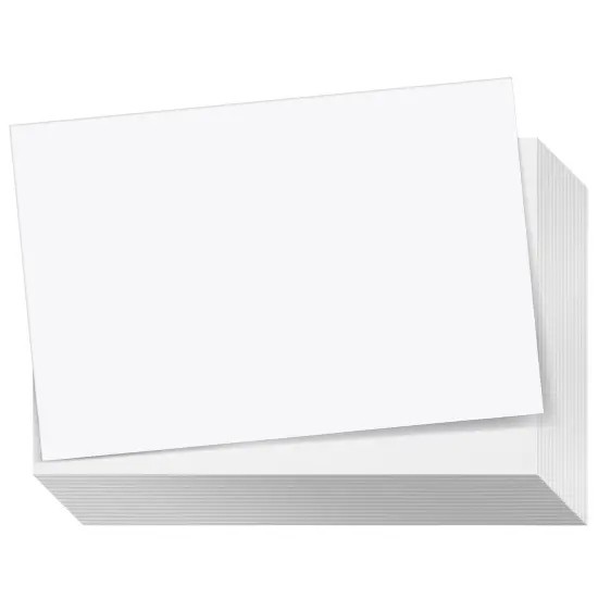 200 Pack White 300 GSM / 110 lb Thick Cardstock Paper - Blank Heavyweight Wedding Invitation Cards for Printing, Flashcards, Postcards - 4x6 inch {1}