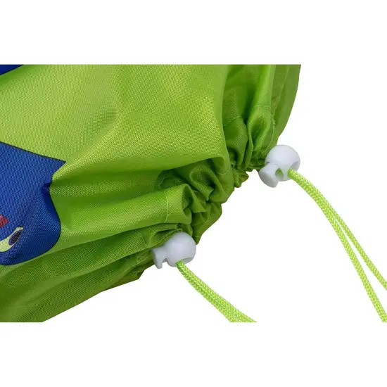 Drawstring Bags - 12-Pack Party Favor Bags for Kids Dinosaur Birthday, 3 Assorted Designs, Goodie Treat Bags, Dino Themed Party Supplies, For Giveaways and Gifts, Green, Red, Yellow, 9.7 x 12 Inches {6}