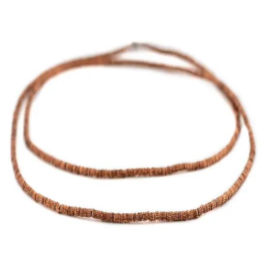 The Bead Chest Copper Patterned Gear Beads (2mm) {3}