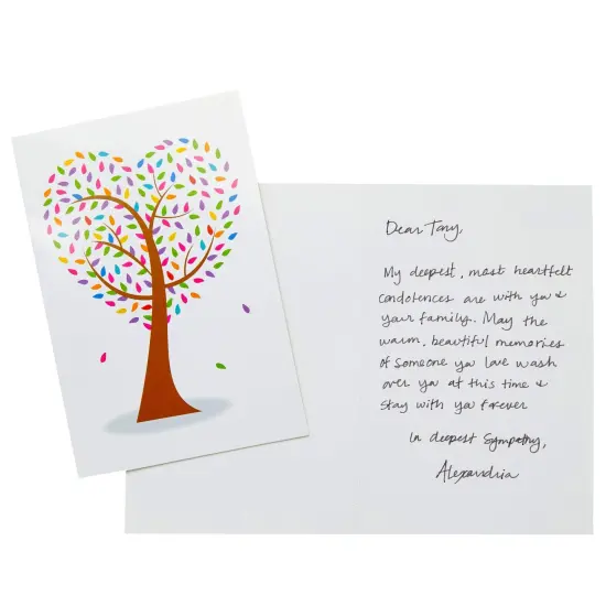 Juvale 48 Pack Heart Shaped Tree Greeting Cards with Envelope, Stationary Blank Notes for Valentine's, Birthday, Thanksgiving, and Holiday Season Brown {5}