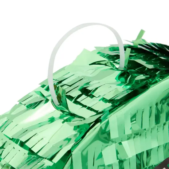 Dinosaur Pinata for Boys Birthday T-Rex Themed Party Supplies, Green Foil Dino Decorations (Small, 11.7 x 3.0 x 15.7 In) {6}