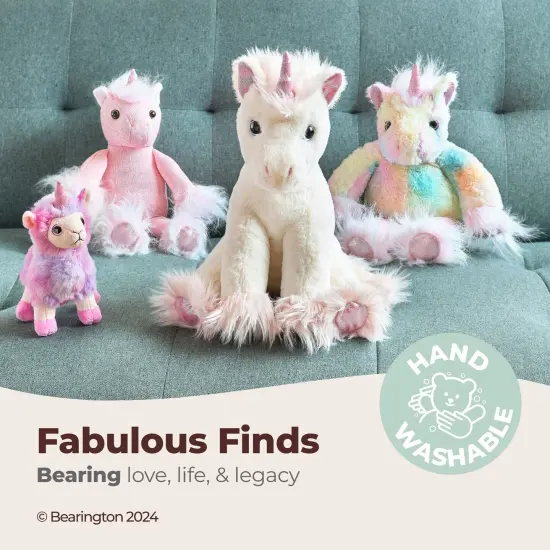 Bearington Glimmers The Plush Unicorn, 10.5 Inch Pink Stuffed Animal, For Ages 1-14 {3}