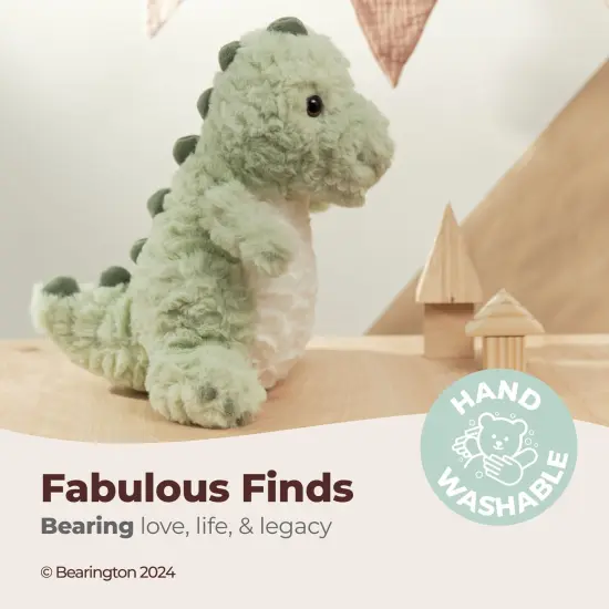 Bearington Rex The T-Rex Dino Plush, 12 Inch Dinosaur Stuffed Animal, For Ages 1-14 Green {3}