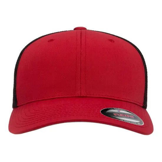Flexfit&reg; Adult Trucker Cap RED/ BLACK {1}