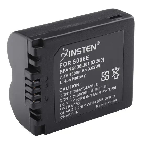 Insten Li-ion Replacement Battery for Panasonic LUMIX DMC-FZ50EF DMC-FZ50EGM DMC-FZ50K DMC-FZ50S DMC-FZ7 DMC-FZ7-K DMC-FZ7-S DMC-FZ7BB DMC-FZ7BS DMC-FZ7EB-K DMC-FZ7EB-S DMC-FZ7EF-K DMC-FZ7EF-S Black {1}