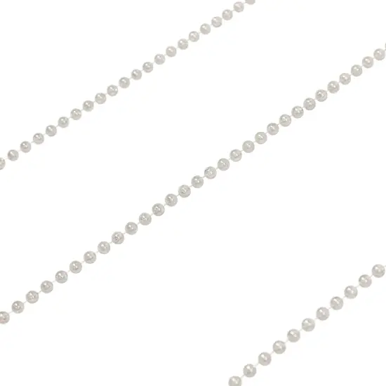 Northlight Shiny Beaded Christmas Garland -15' x .25" - Iridescent - Unlit Clear {5}