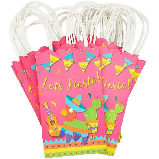 Fiesta Party Supplies, Paper Goodie Bags (24 Pack) Red {4}