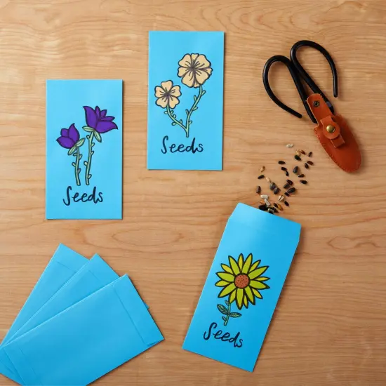 100 Pack Blue Money Envelopes for Cash, Payroll, Money Saving, Coins, Currency, 100GSM (3.5 x 6.5 In) {5}