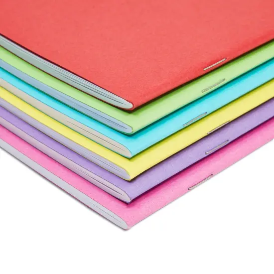 24 Pack Blank Books for Kids to Write Stories, A6 Colorful Notebooks Bulk, 4.3x5.5 in Unlined Travel Journals Scrapbooks for Students Sketching Multicolor {7}