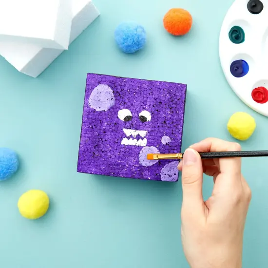 20 Pack Foam Blocks for Crafts, Polystyrene Brick Rectangles for Floral Arrangements, Art Supplies (White, 4 x 4 x 2 in) {5}