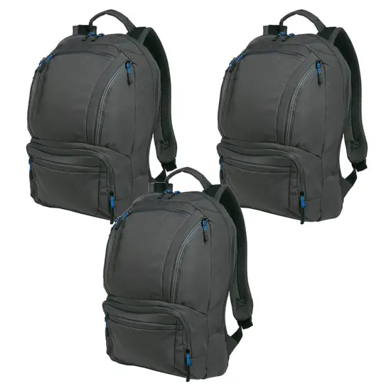 Port Authority&reg; Cyber Backpack Dk Char/Royal {6}