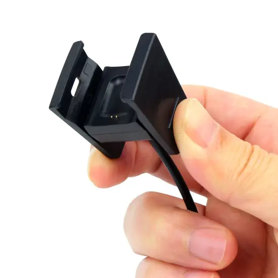 Insten Replacement USB Charger Charging Dock Cord Cable Adapter compatible with Fitbit Charge 2 Smart Fitness Activity Tracker Bracelet Wristband Black {7}