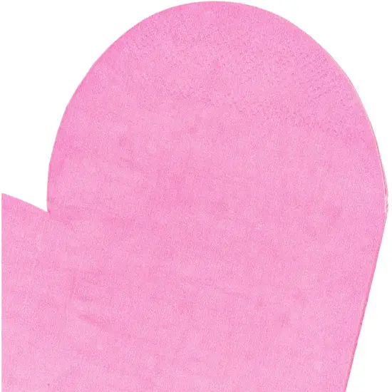 Heart Shaped Paper Napkins for Valentine's Party, Hot Pink (6.5 x 6.5 In, 50 Pack) {6}