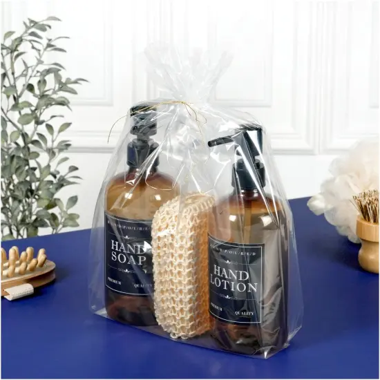 Plymor 8" x 3" x 15" (Pack of 100), 1 Mil Gusseted Plastic Bags {5}