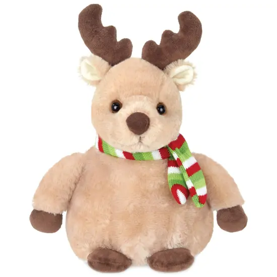 Bearington Big Bucky Reindeer Stuffed Animal, 11.5 Inch Christmas Plush Gifts for Kids, For Ages 3-14 Brown {1}